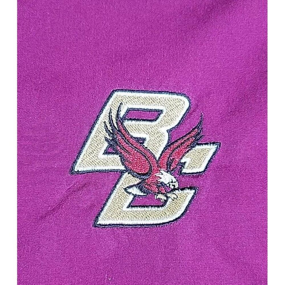 Cherokee Nurses Scrub Top Size MEDIUM MAROON- BOSTON COLLEGE ‎ RN# 93643